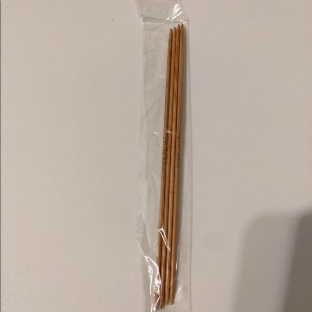 Crystal palace bamboo double pointed needles 1